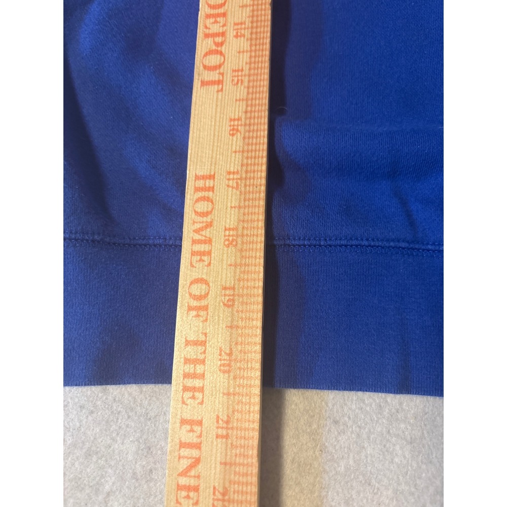 Lands' End Sweatshirt Kids Size M 10-12 Blue Fleece Pullover - Picture 6 of 13